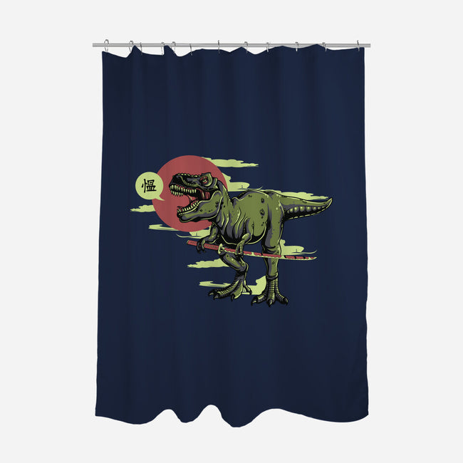 Jurassic Roar-none polyester shower curtain-ShirtMcGirt