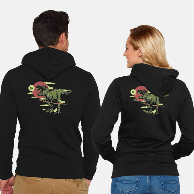 Jurassic Roar-unisex zip-up sweatshirt-ShirtMcGirt