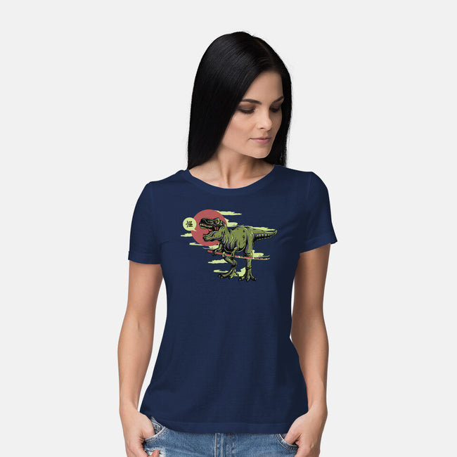 Jurassic Roar-womens basic tee-ShirtMcGirt