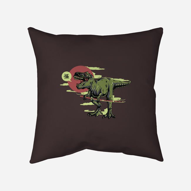 Jurassic Roar-none removable cover w insert throw pillow-ShirtMcGirt