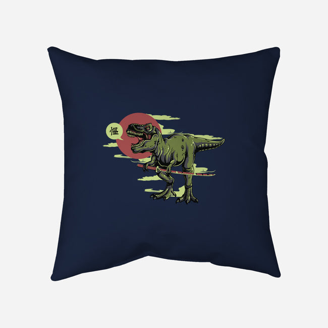 Jurassic Roar-none removable cover w insert throw pillow-ShirtMcGirt