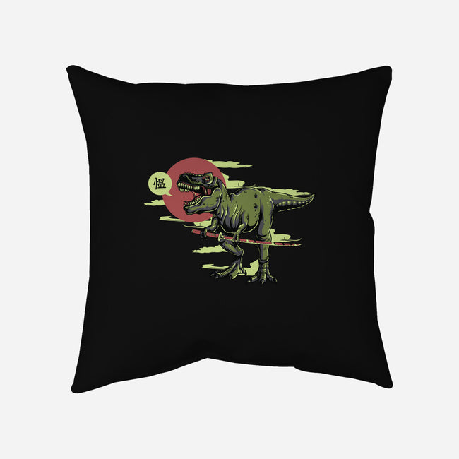 Jurassic Roar-none removable cover throw pillow-ShirtMcGirt