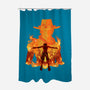 Fire Fist-none polyester shower curtain-hypertwenty