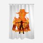 Fire Fist-none polyester shower curtain-hypertwenty