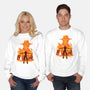 Fire Fist-unisex crew neck sweatshirt-hypertwenty