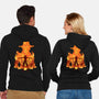 Fire Fist-unisex zip-up sweatshirt-hypertwenty