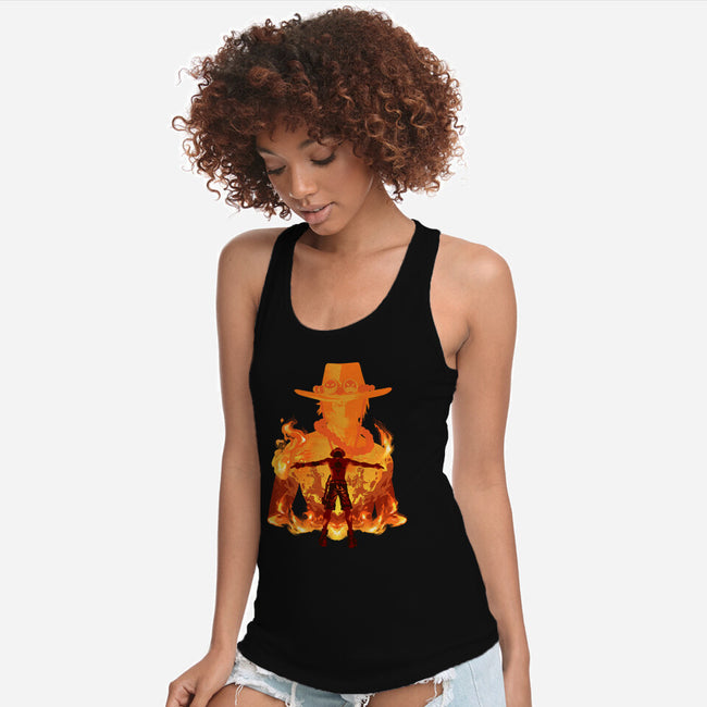 Fire Fist-womens racerback tank-hypertwenty