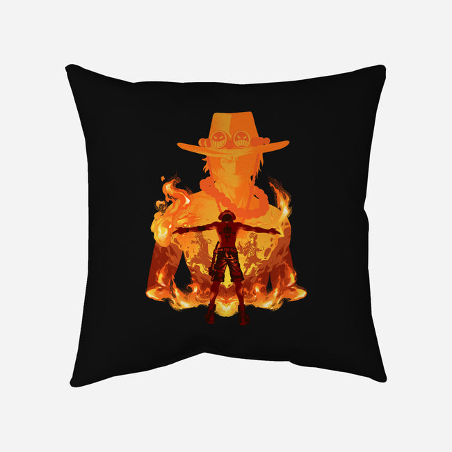 Fire Fist-none removable cover throw pillow-hypertwenty