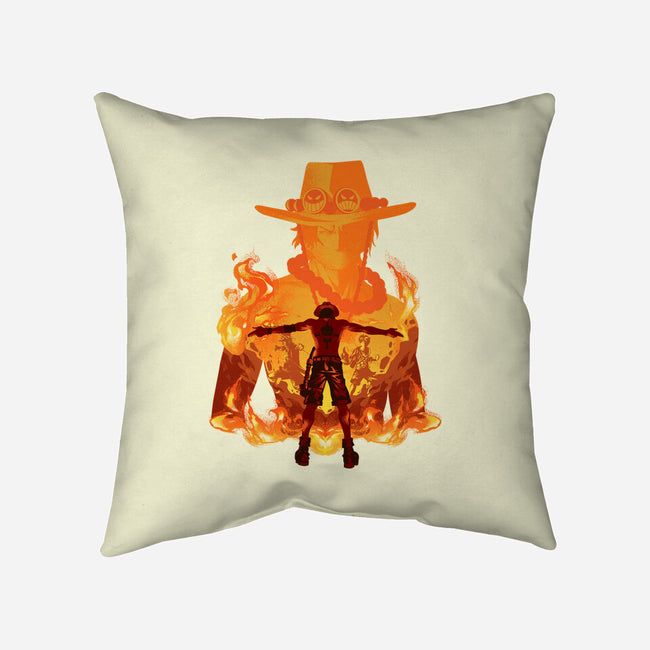 Fire Fist-none removable cover throw pillow-hypertwenty