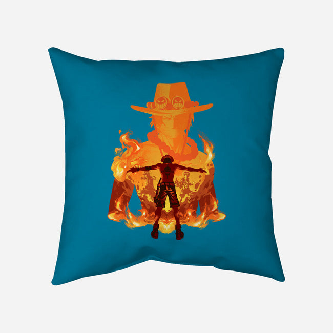 Fire Fist-none removable cover throw pillow-hypertwenty