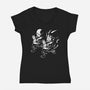 Kame Fiction-womens v-neck tee-Melonseta