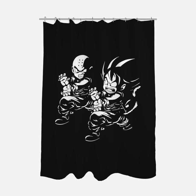 Kame Fiction-none polyester shower curtain-Melonseta