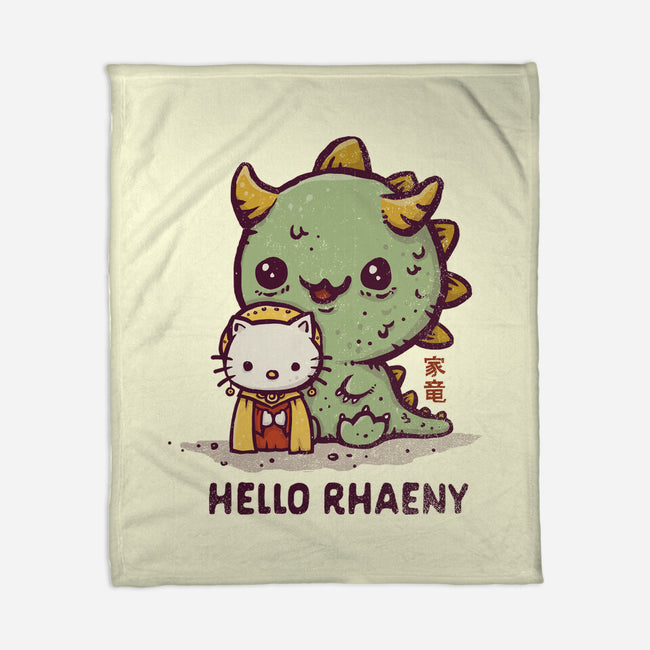 Hello Rhaeny-none fleece blanket-kg07