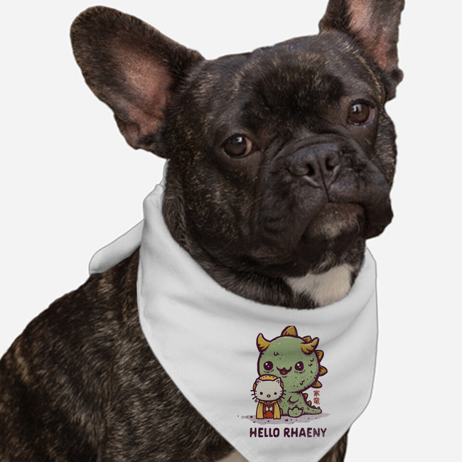 Hello Rhaeny-dog bandana pet collar-kg07