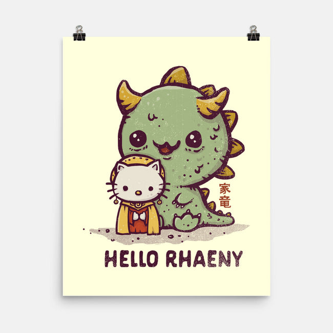 Hello Rhaeny-none matte poster-kg07