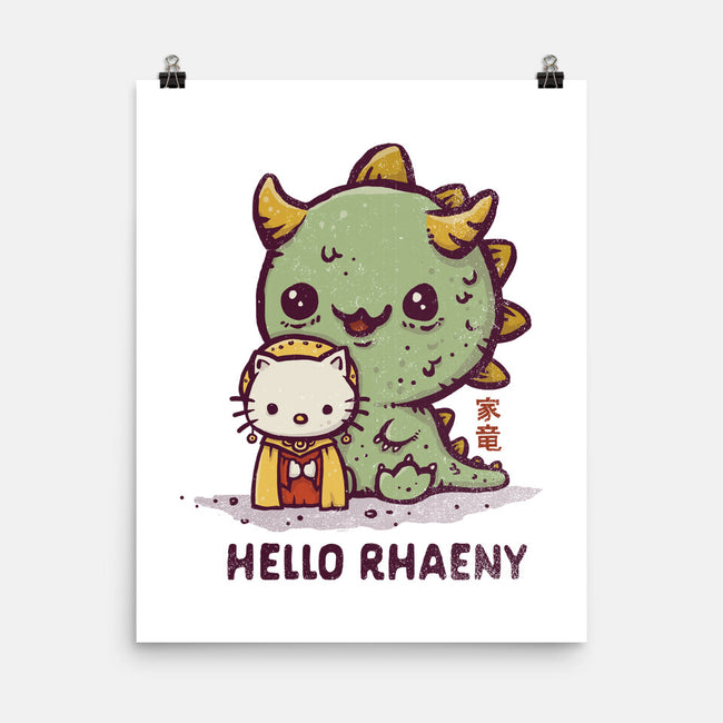 Hello Rhaeny-none matte poster-kg07