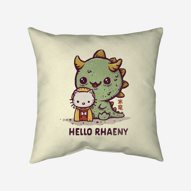 Hello Rhaeny-none removable cover w insert throw pillow-kg07