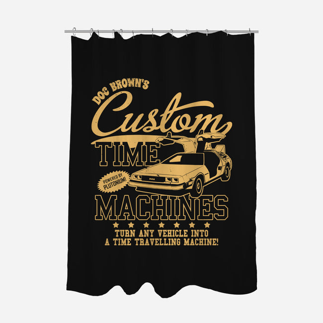 Custom Time Machines-none polyester shower curtain-Boggs Nicolas