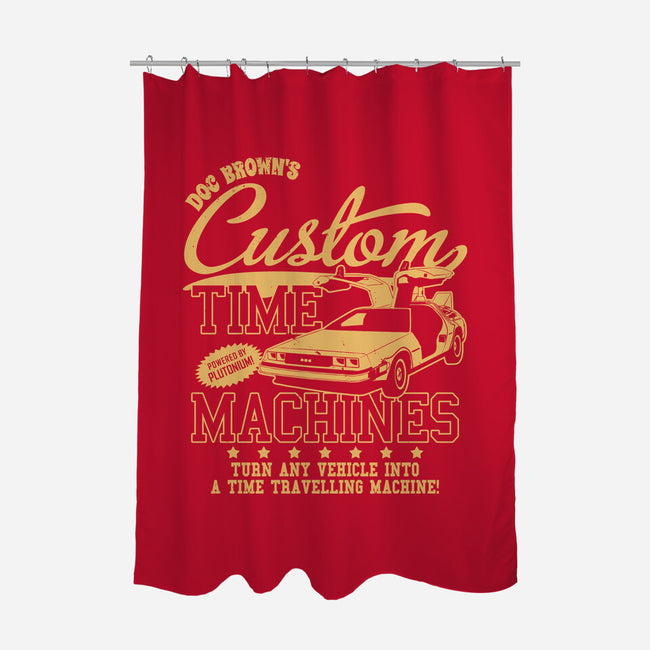 Custom Time Machines-none polyester shower curtain-Boggs Nicolas