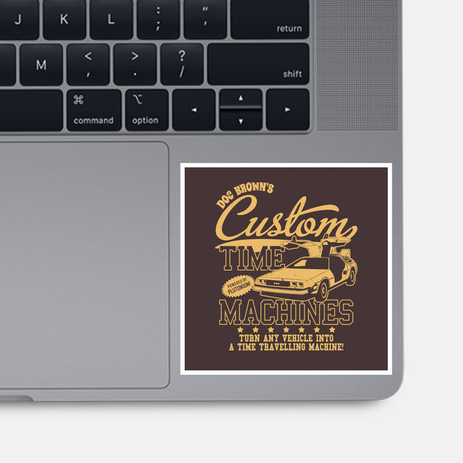 Custom Time Machines-none glossy sticker-Boggs Nicolas