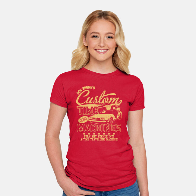 Custom Time Machines-womens fitted tee-Boggs Nicolas