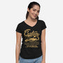 Custom Time Machines-womens v-neck tee-Boggs Nicolas