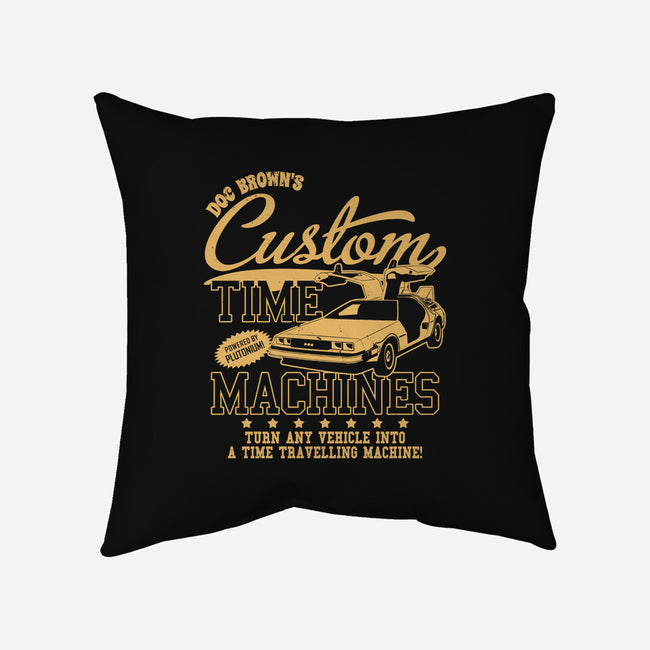 Custom Time Machines-none removable cover w insert throw pillow-Boggs Nicolas