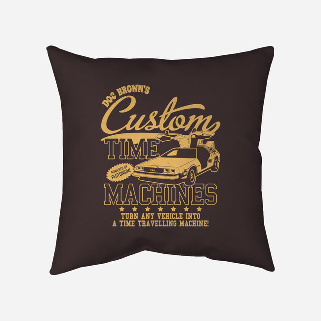 Custom Time Machines-none removable cover w insert throw pillow-Boggs Nicolas