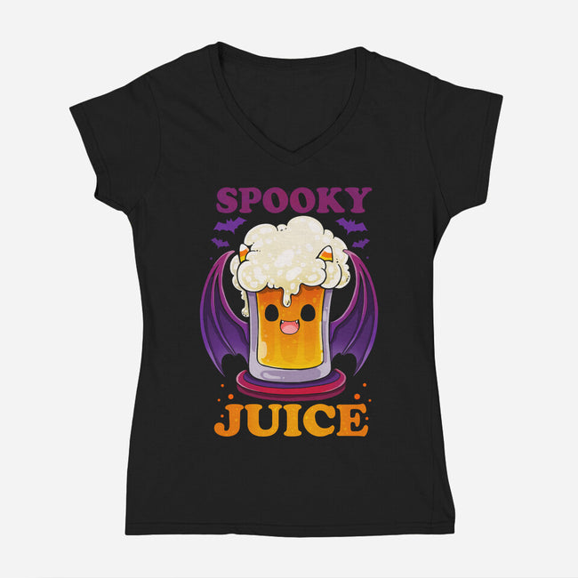 Spooky Juice-womens v-neck tee-Vallina84
