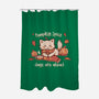 Pumpkin Spice Days-none polyester shower curtain-TechraNova