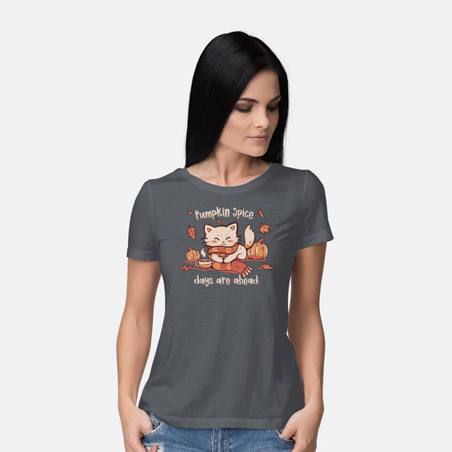 Pumpkin Spice Days-womens basic tee-TechraNova