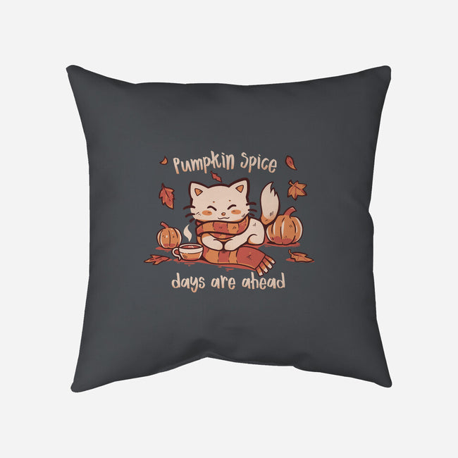 Pumpkin Spice Days-none removable cover throw pillow-TechraNova