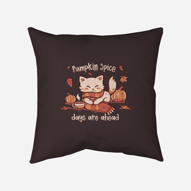 Pumpkin Spice Days-none removable cover throw pillow-TechraNova