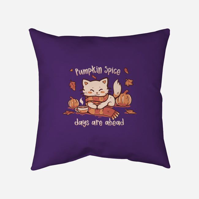 Pumpkin Spice Days-none removable cover throw pillow-TechraNova
