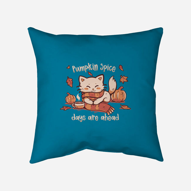 Pumpkin Spice Days-none removable cover throw pillow-TechraNova