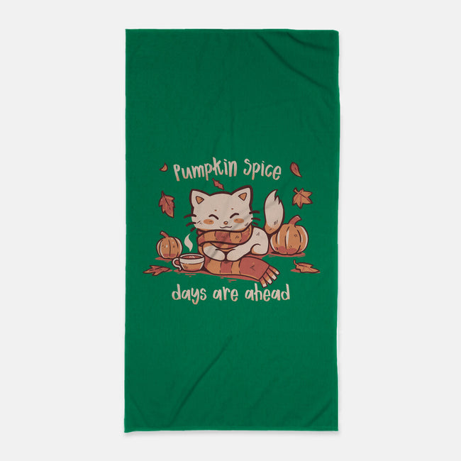 Pumpkin Spice Days-none beach towel-TechraNova