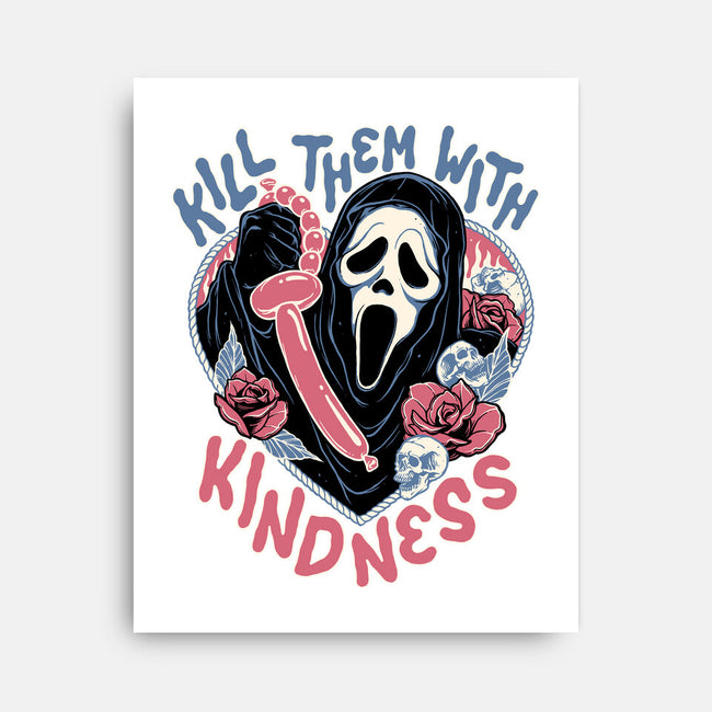 Kill Them With Kindness-none stretched canvas-momma_gorilla