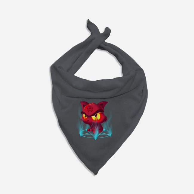 Devil's Cat-cat bandana pet collar-erion_designs