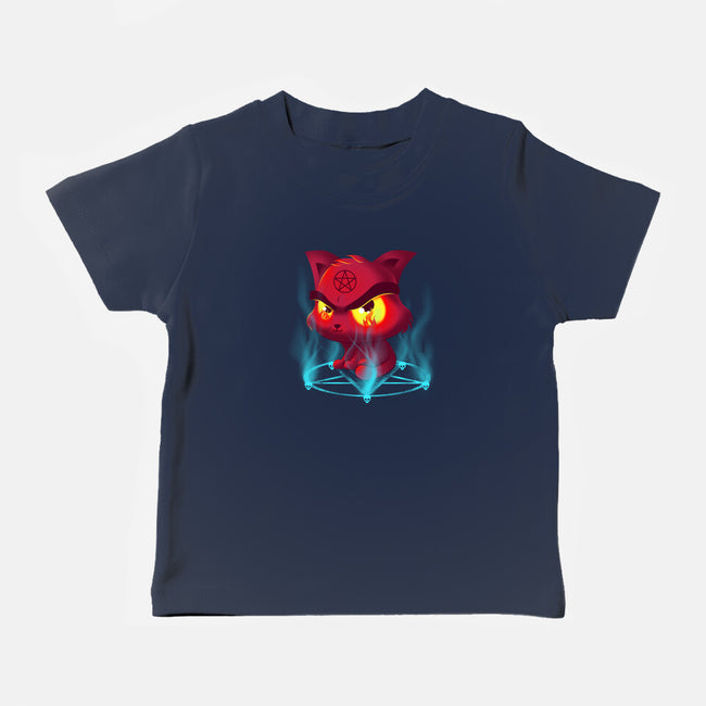 Devil's Cat-baby basic tee-erion_designs