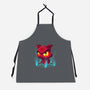 Devil's Cat-unisex kitchen apron-erion_designs