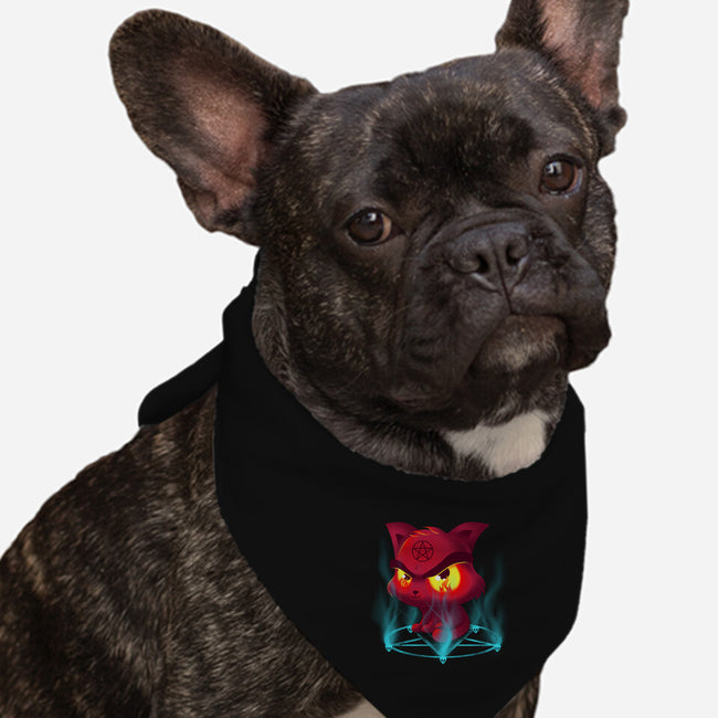 Devil's Cat-dog bandana pet collar-erion_designs