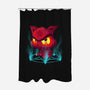 Devil's Cat-none polyester shower curtain-erion_designs