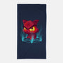 Devil's Cat-none beach towel-erion_designs