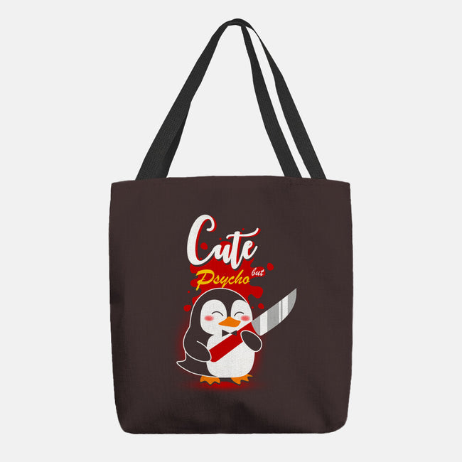 Cute And Psycho-none basic tote bag-erion_designs