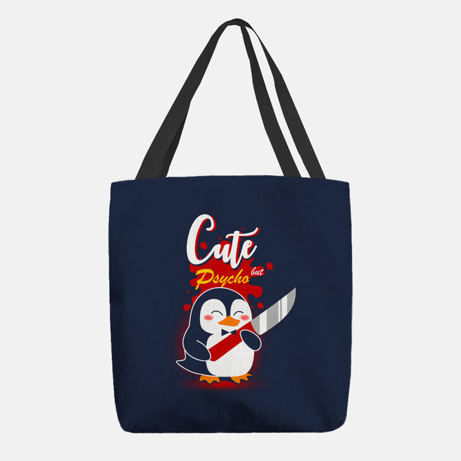 Cute And Psycho-none basic tote bag-erion_designs