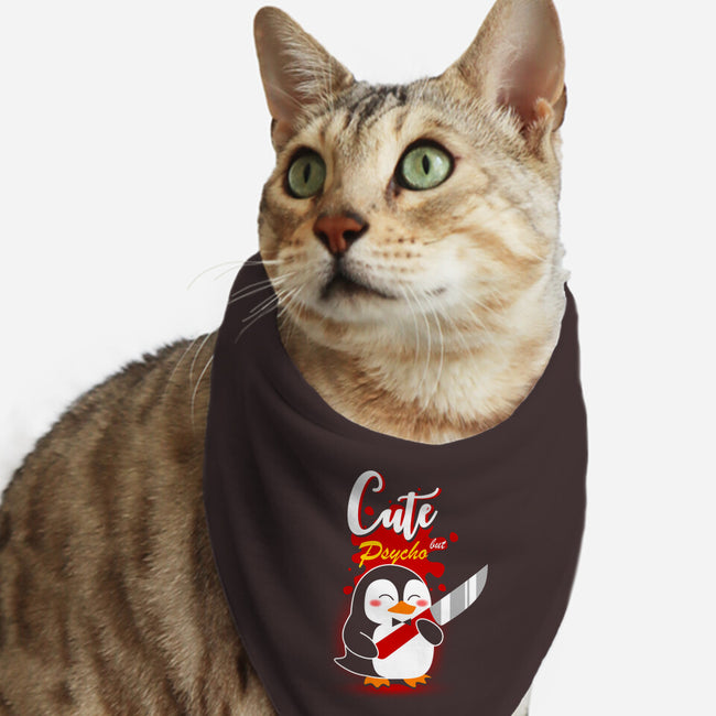 Cute And Psycho-cat bandana pet collar-erion_designs