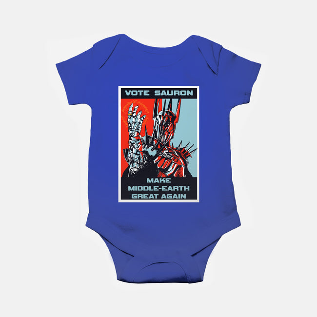Vote Sauron-baby basic onesie-fanfabio