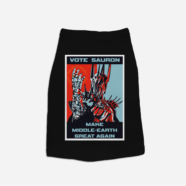 Vote Sauron-dog basic pet tank-fanfabio
