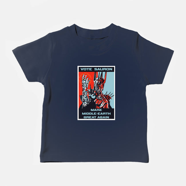 Vote Sauron-baby basic tee-fanfabio