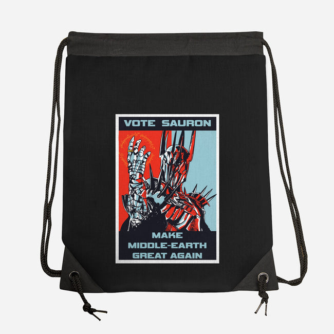 Vote Sauron-none drawstring bag-fanfabio